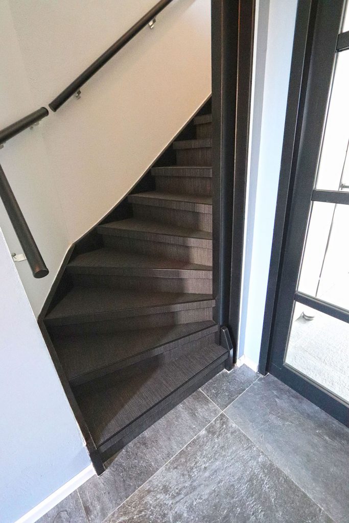 Woven trapbekleding trap renovatie