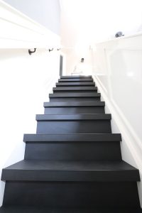 traprenovatie beton in de kleur RAL9017100