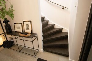 Traprenovatie leren trapbekleding
