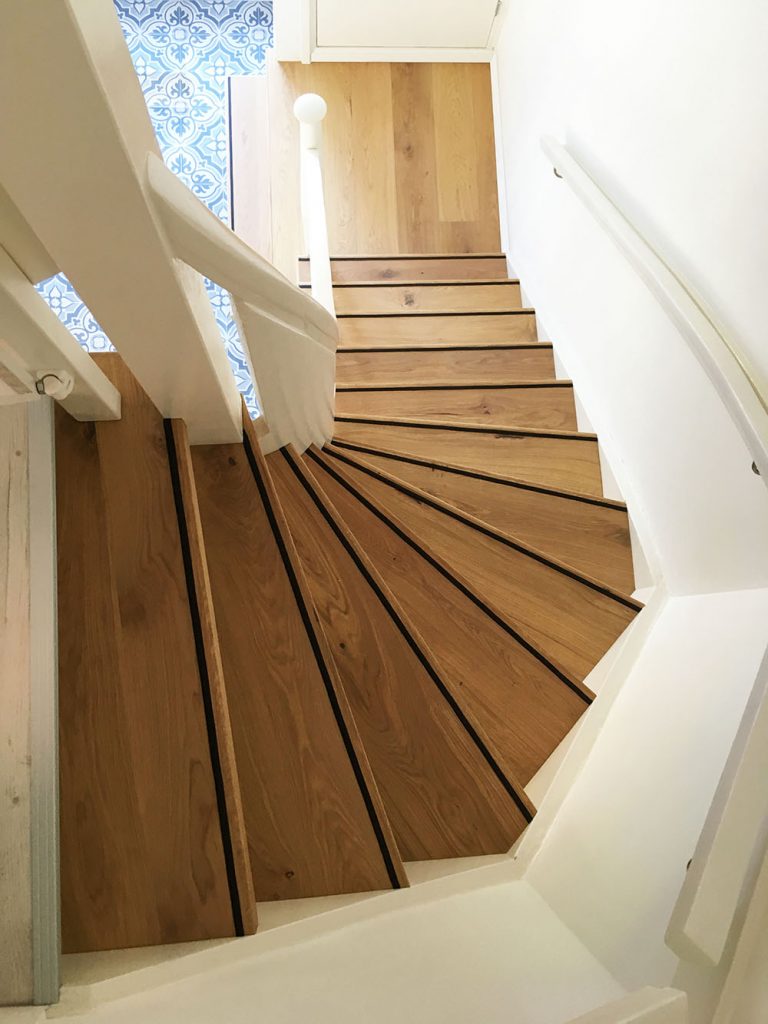 Houten traprenovatie Bourbon