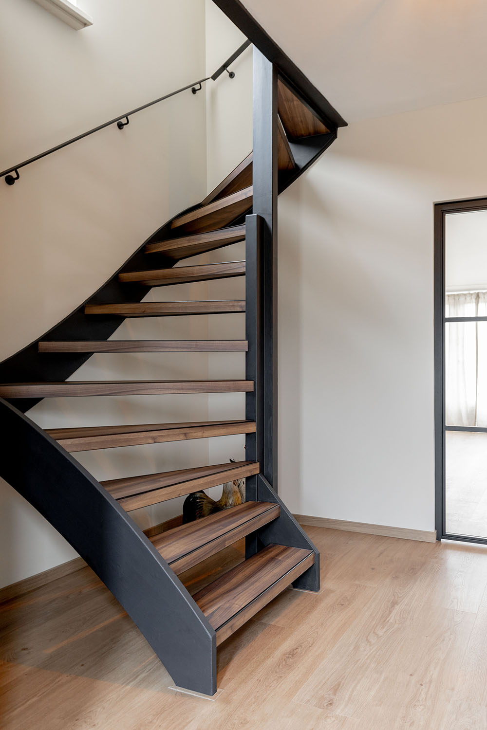 Open traprenovatie met PVC