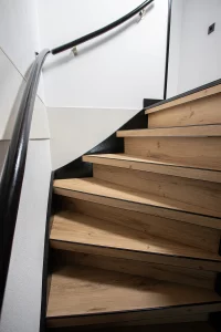 Traprenovatie pvc in de kleur Monte Rosa