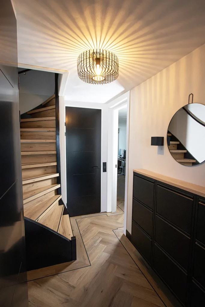 Traprenovatie pvc in de kleur Monte Rosa