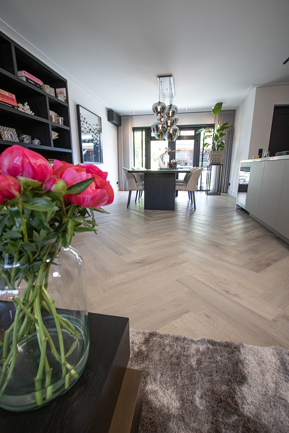 PVC vloer Visgraat Douwes Dekker 'Pepermunt' in jaren 70 woning in Bunschoten-Spakenburg