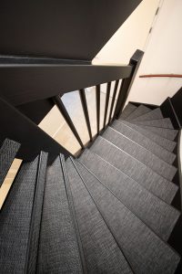 Woven trapbekleding trap renovatie