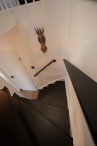 Brushed Black HPL traprenovatie