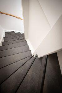 PVC traprenovatie steenlook in Boskoop