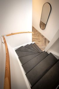PVC traprenovatie steenlook in Boskoop